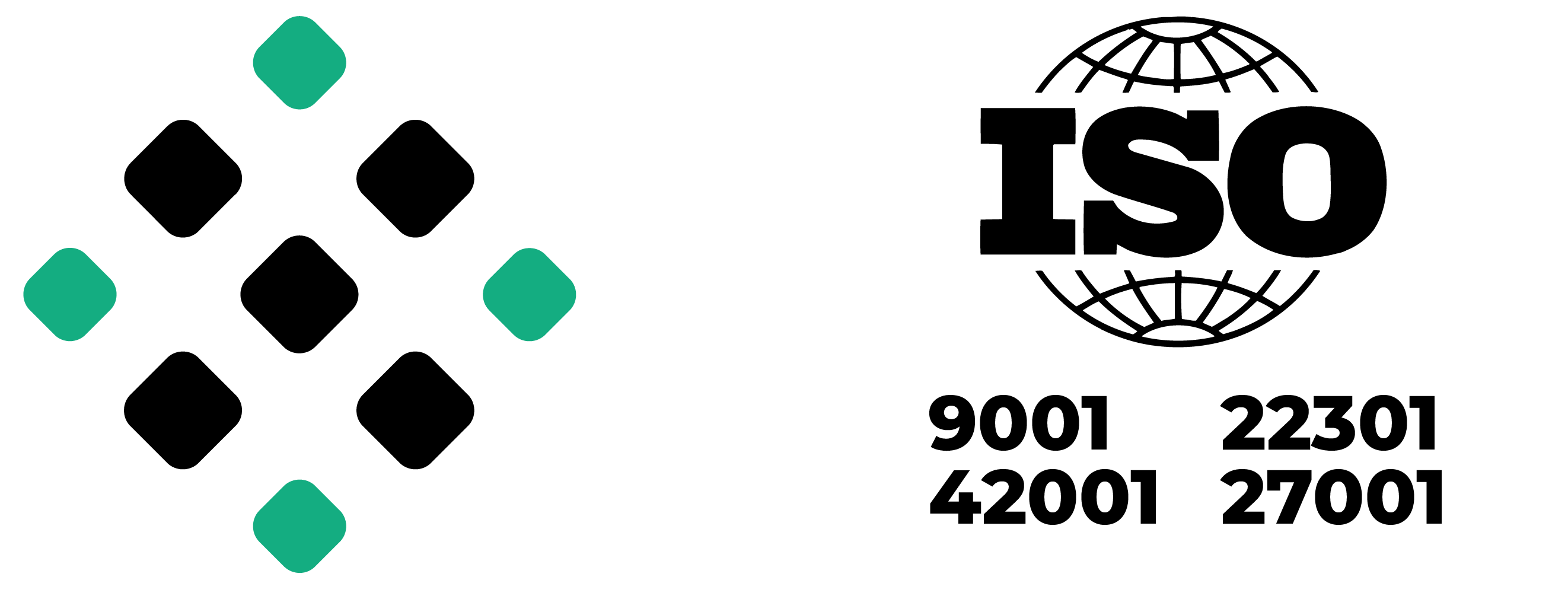 Logarithmic ISO 9001, 22301, 42001, 27001 Certifications